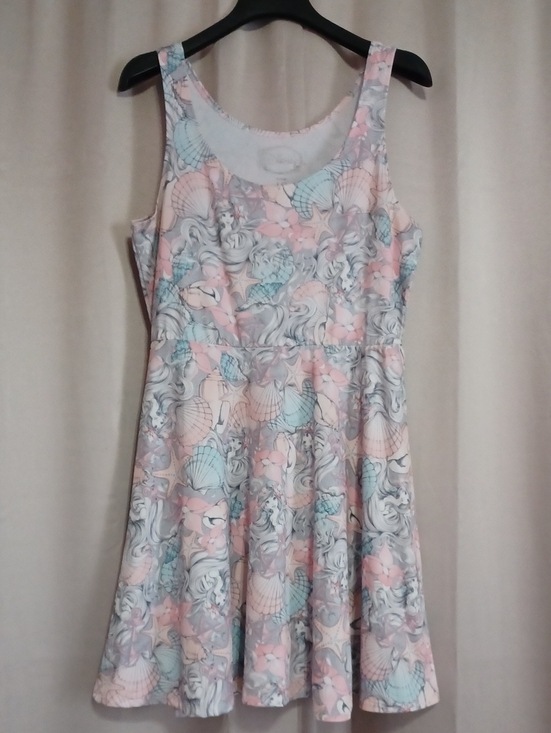 Disney Dresses & Skirts - Disney Hot Topic The Little Mermaid Ariel Pastel Skater Dress Size Large